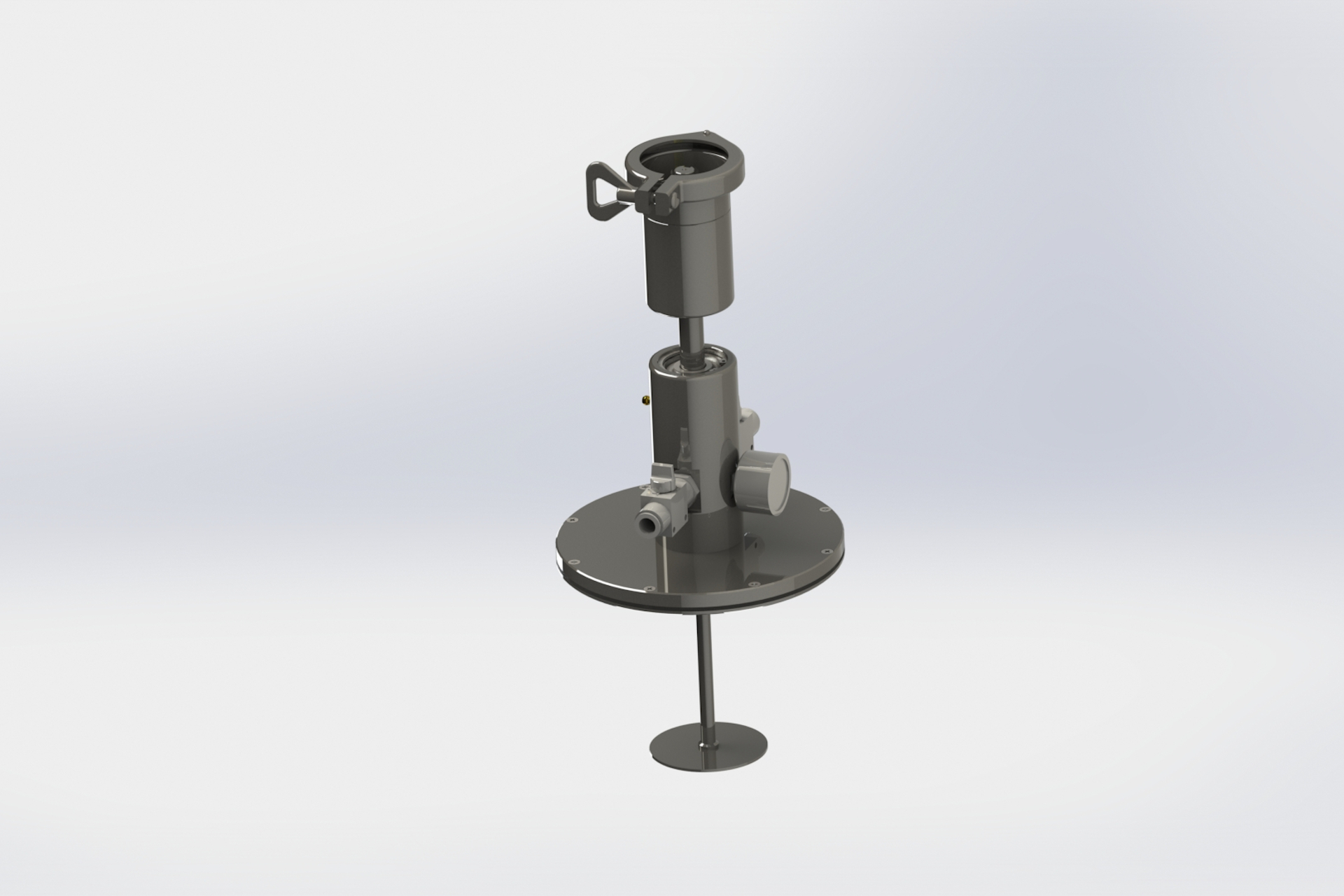 Vacuum mixing head